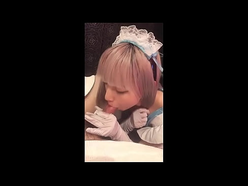 ❤️ Japonų dievaitis [mayuka], prancūzės tarnaitės kostiumas, 1 dalis, blowjob ir masturbacija su losjonu ️ Porno fb prie mūsų ❤